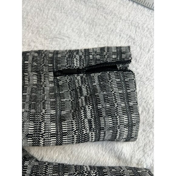 Classiques Entier Womens Blazer Jacket Size 6P Black & White Plaid Linen Blend - Picture 8 of 8